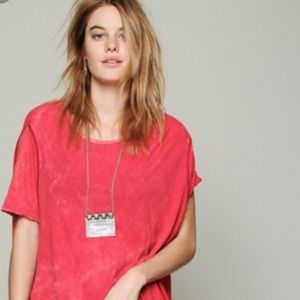 Free People Circle in The Sand Top - Red - XS/S